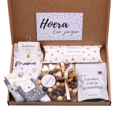 Brievenbus kraamcadeau baby giftbox