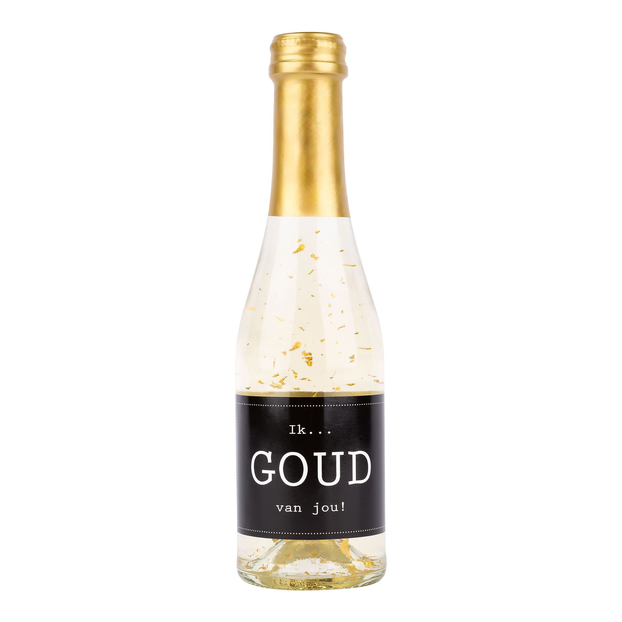 Flesje Prosecco 'Jij bent goud waard'