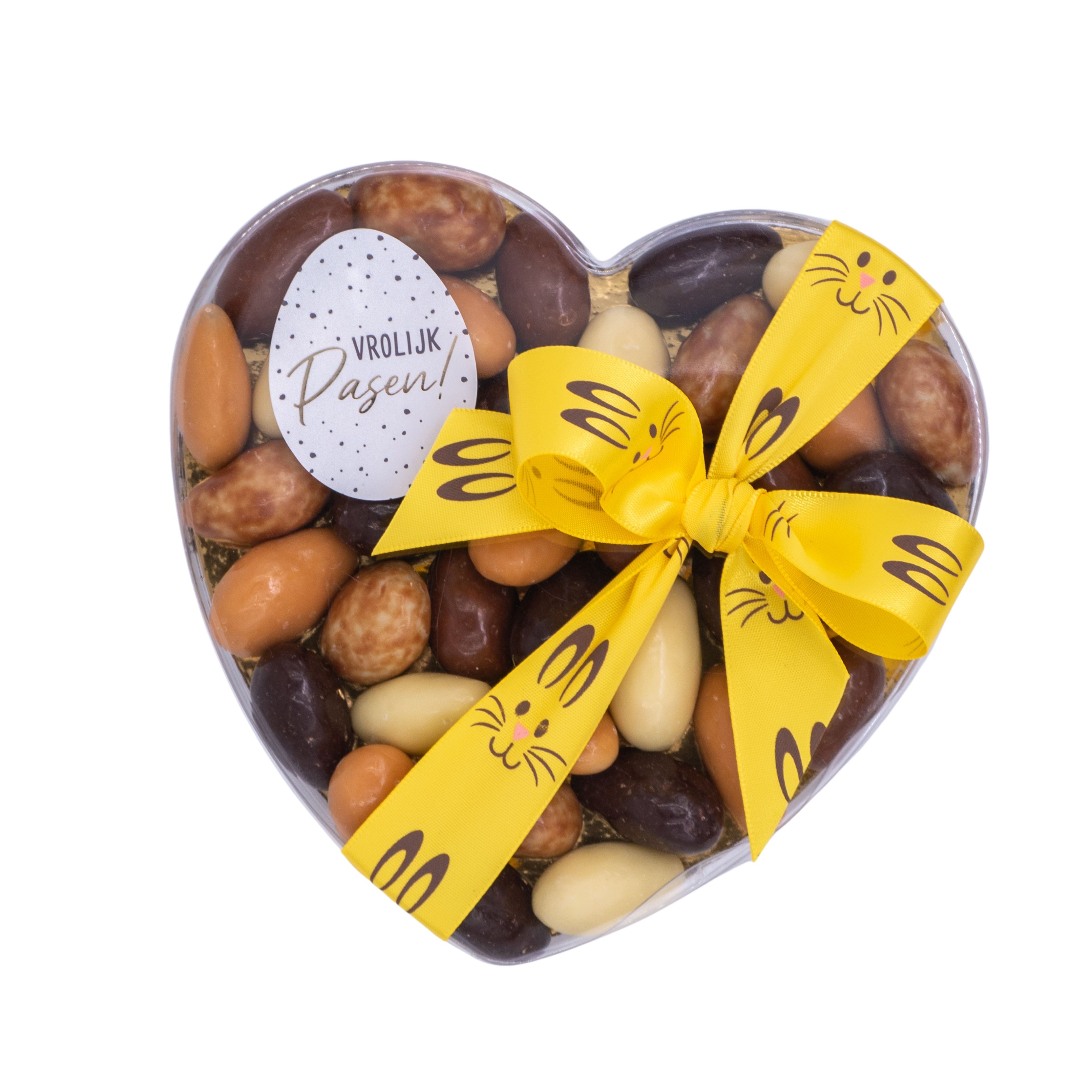 Brievenbuscadeau Pasen met chocolade en nootjes Brievenbuscadeau Pasen met chocolade en nootjes