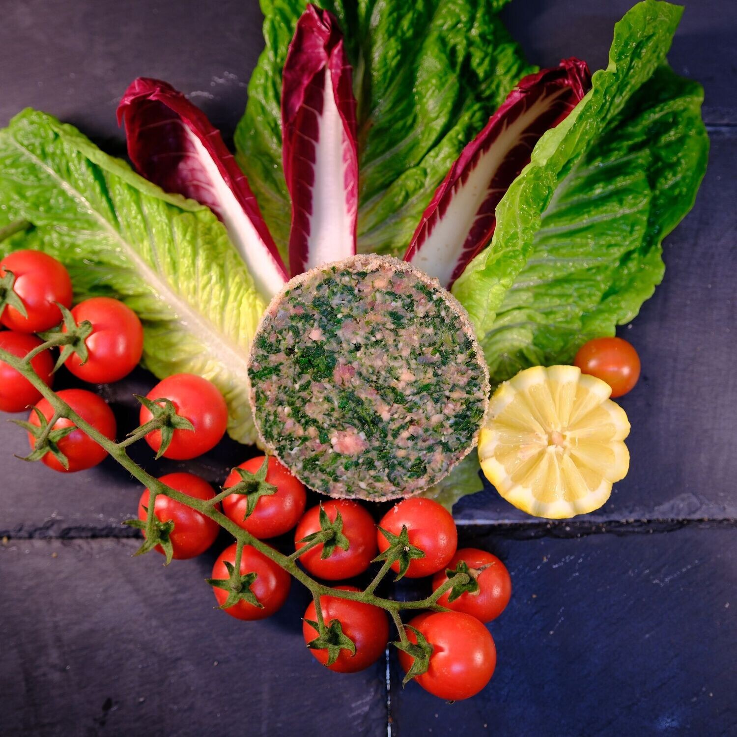 Hamburger con spinaci