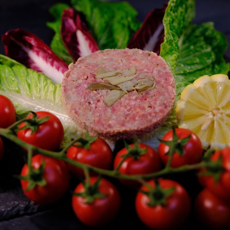 Hamburger con carciofi