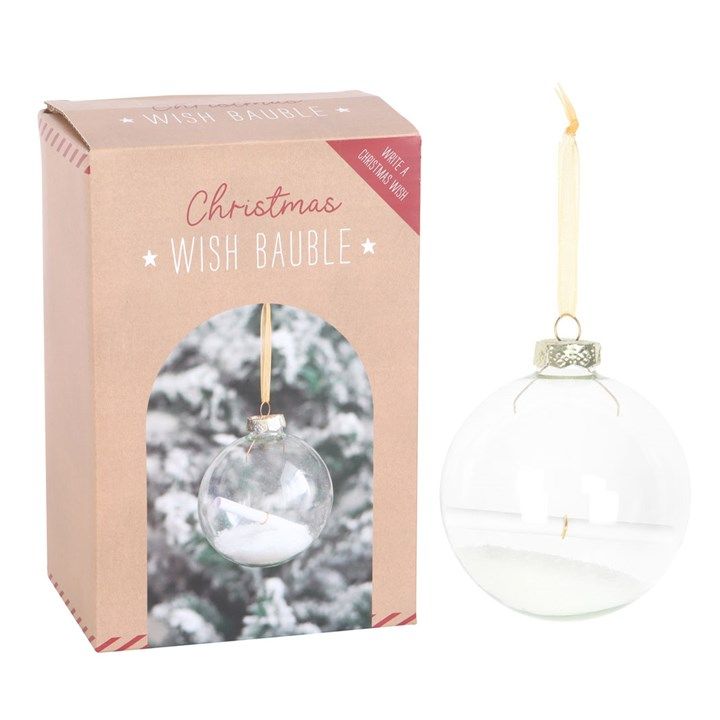 Christmas Wish hanging glass bauble kit