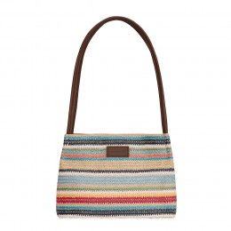 Woven Stripes Bright tones bag
