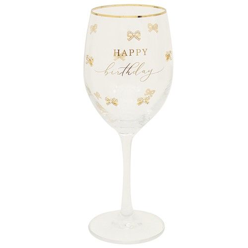 Happy Birthday Wine Glass