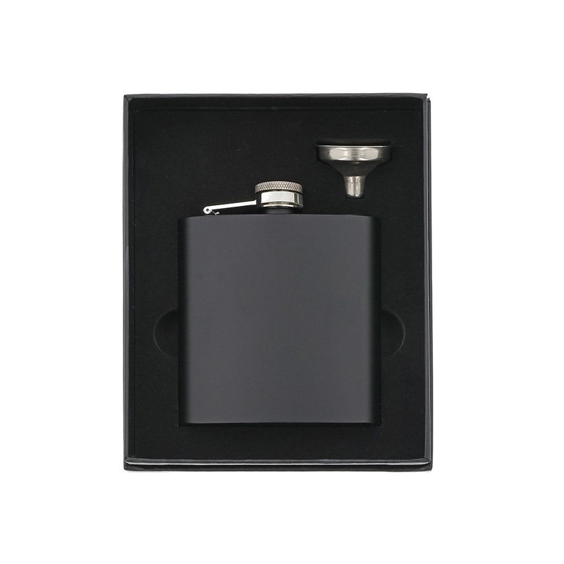 Matt black Hip Flask