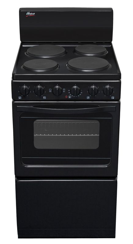 Univa 405 4 plate Compact Stove -Black