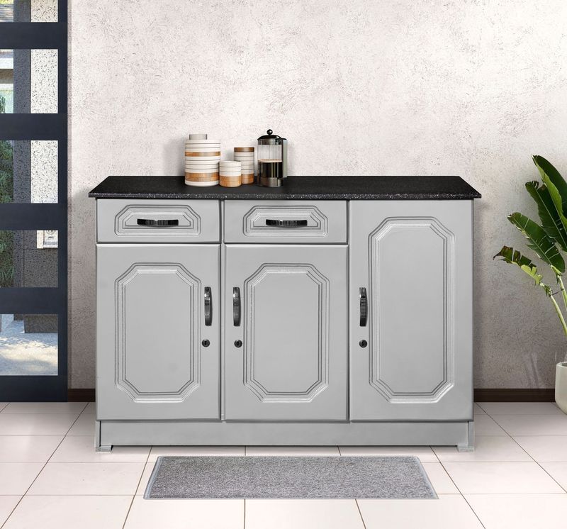 3 Door Kitchen Base Unit grey