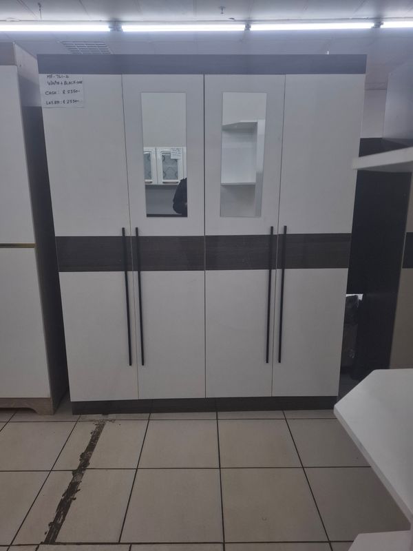 MF 761-4 Door white + black oak