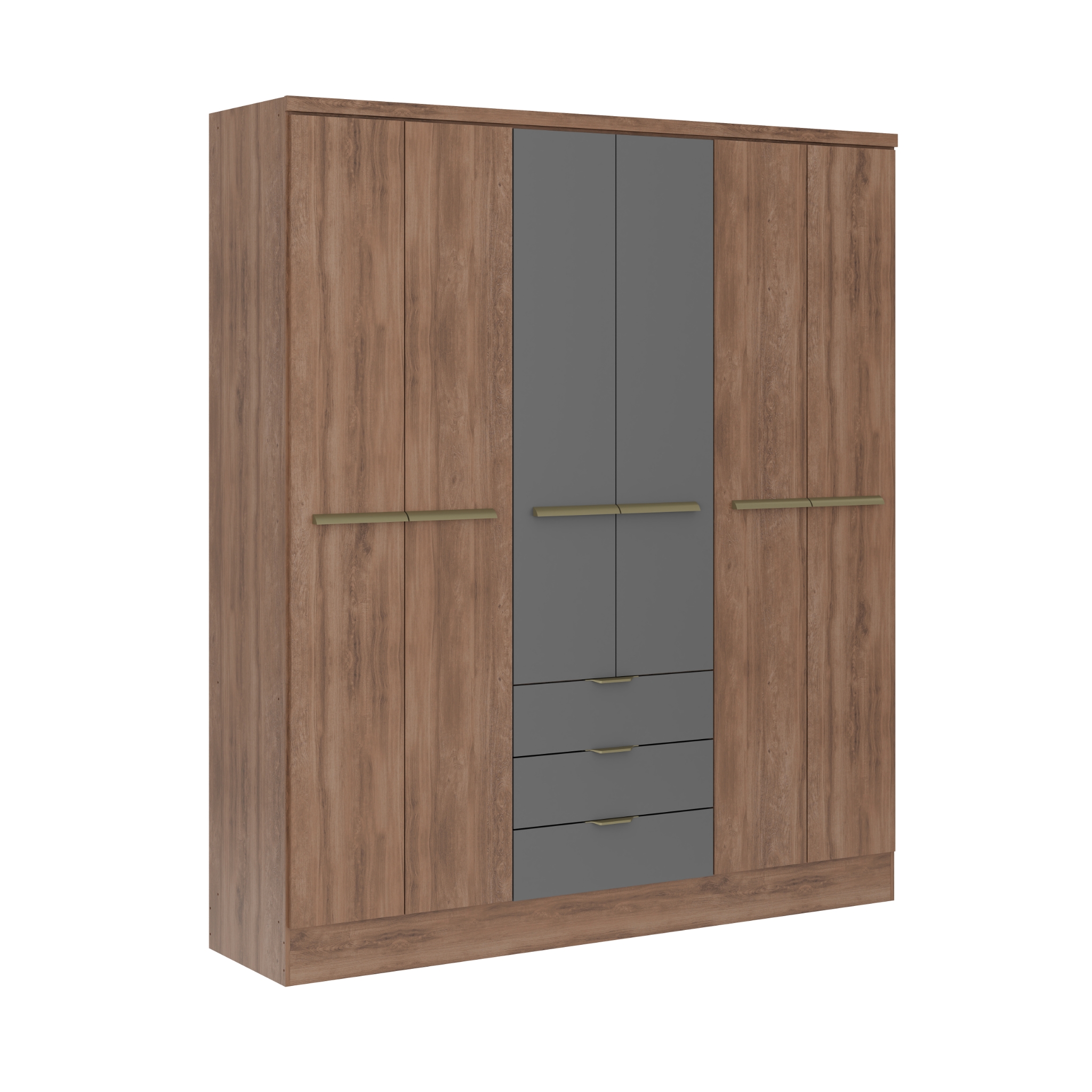 1151 6 door Wardrobe freijo titanium