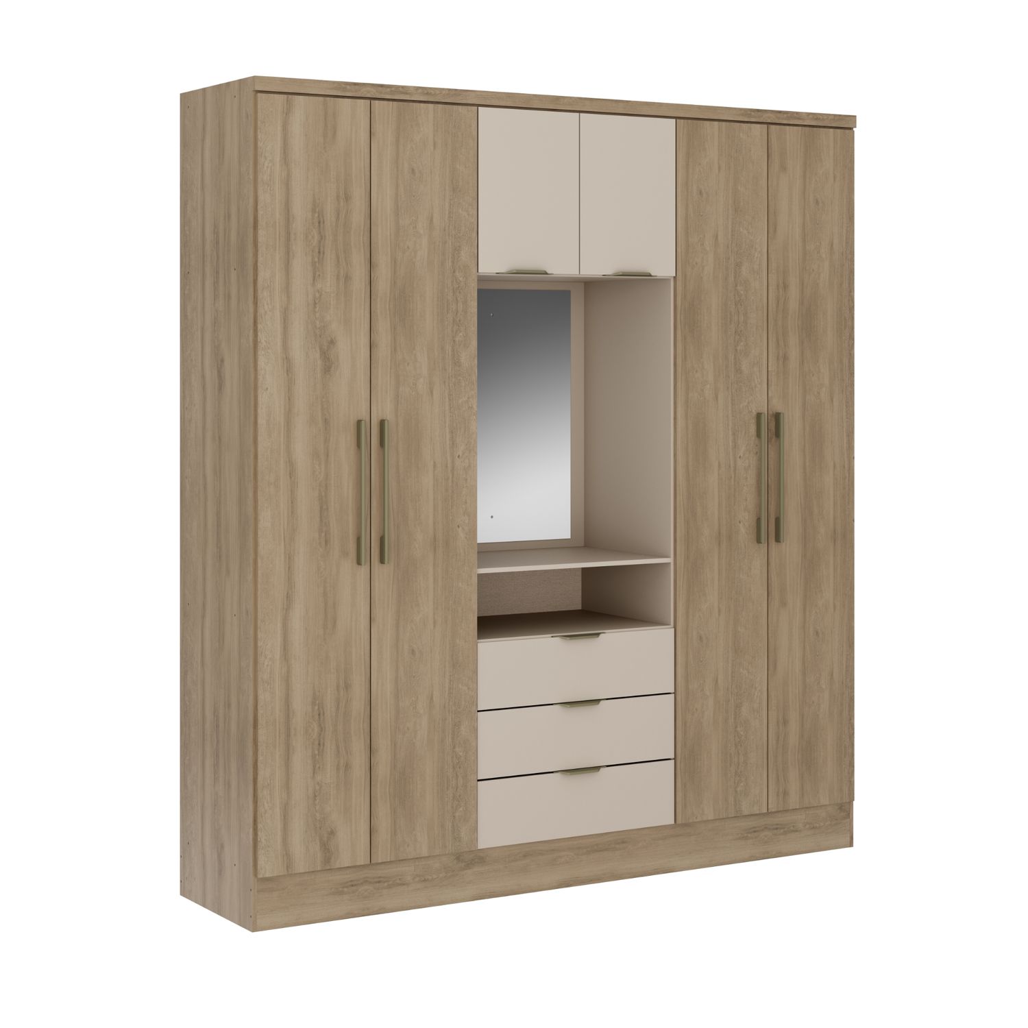 1152 6door Wardrobe noce off white