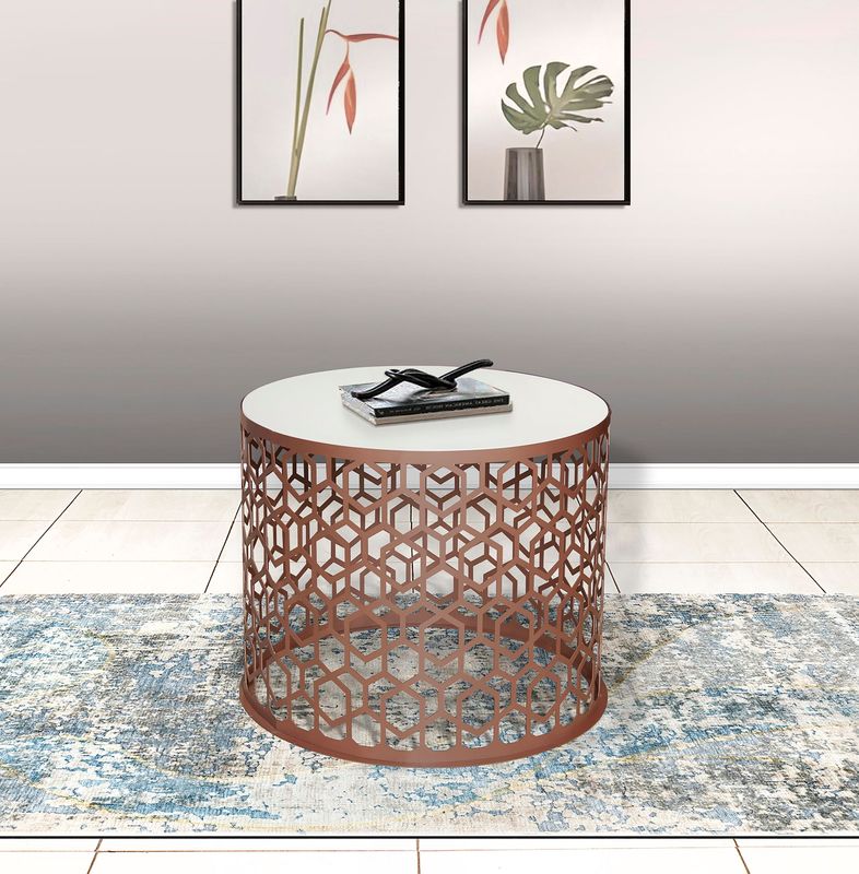 Ceasar coffee table rose gold