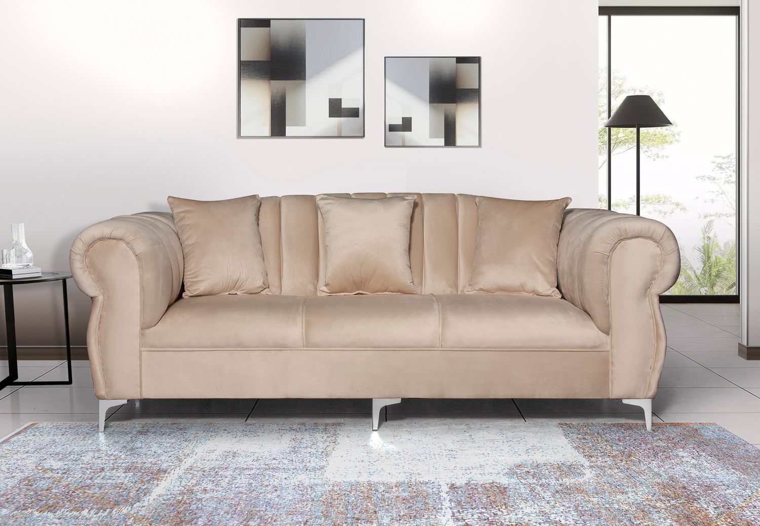 Sabrina 3 seater beige