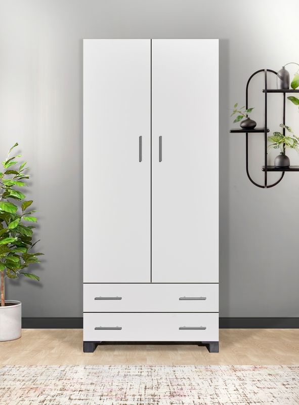 2 door wardrobe Montreal white
