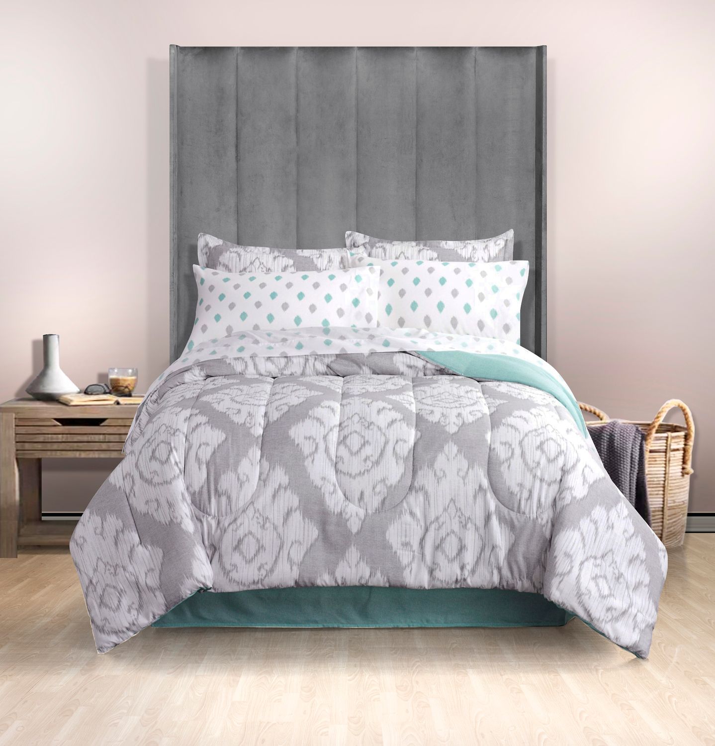 Juliette headboard 3/4 Grey