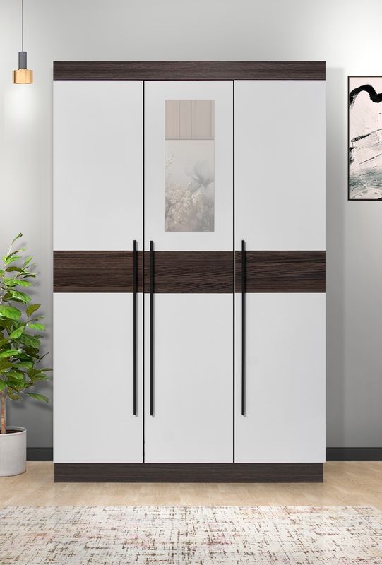 MF 761-3 Door white+black oak