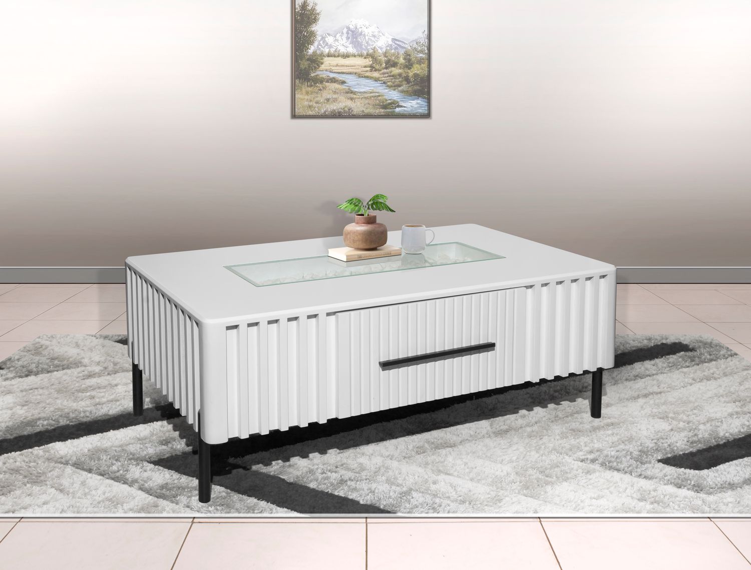 Royal coffee table white