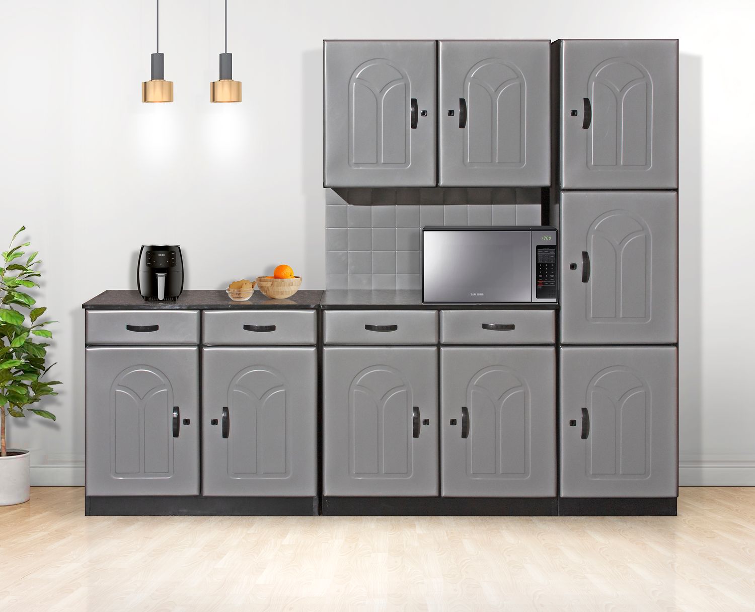 Steel kitchen 3pe