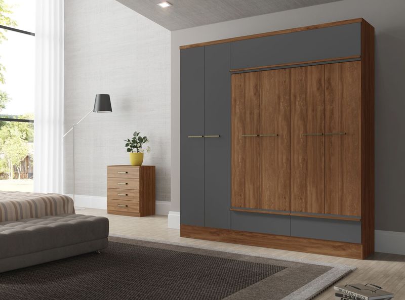 410 titanium 6 door wardrobe
