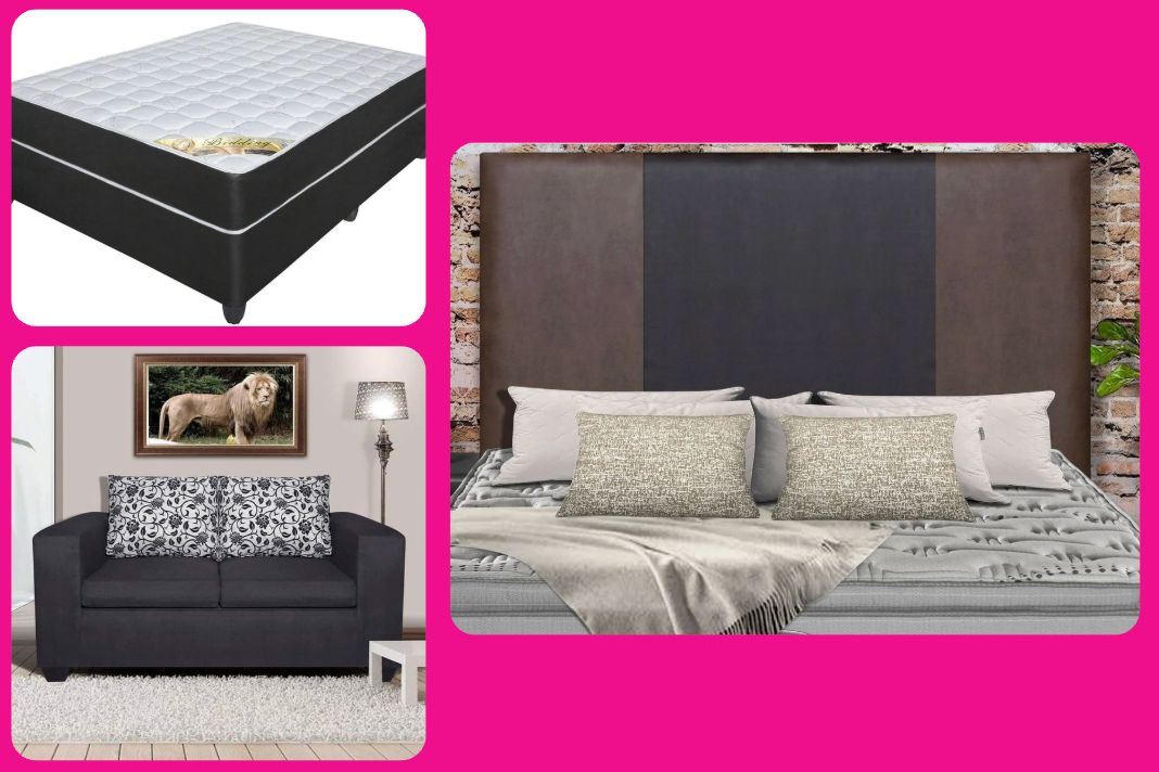 Combo 2 - Lola 2 Seater, 10-Star Double Bed & Jerry Headboard