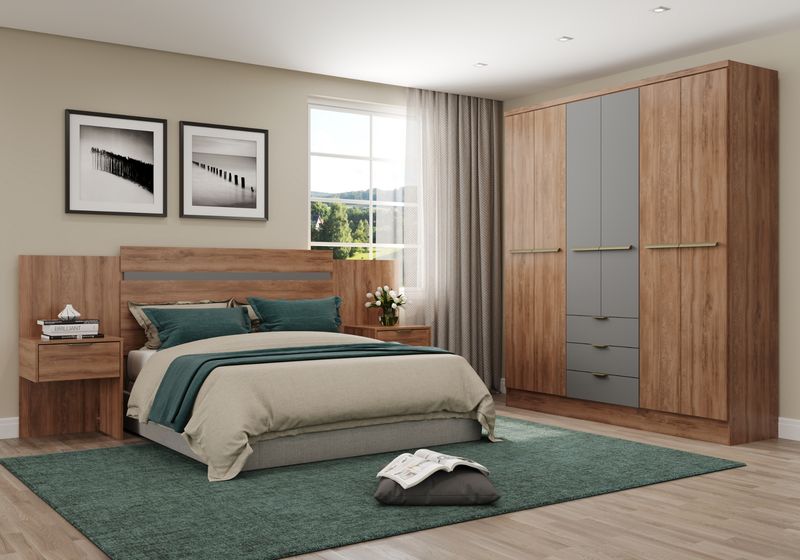 1151 6 door Wardrobe freijo titanium