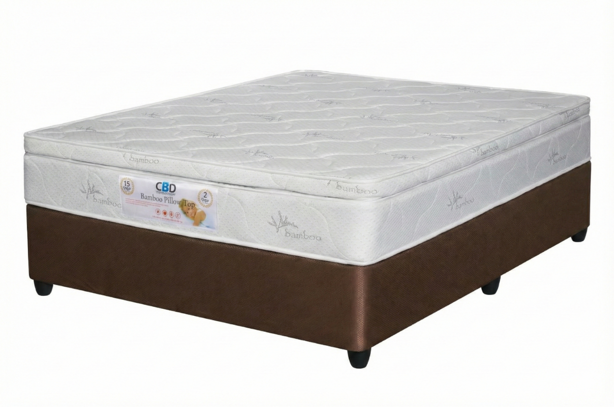 Bamboo Pillow Top Base Set Queen