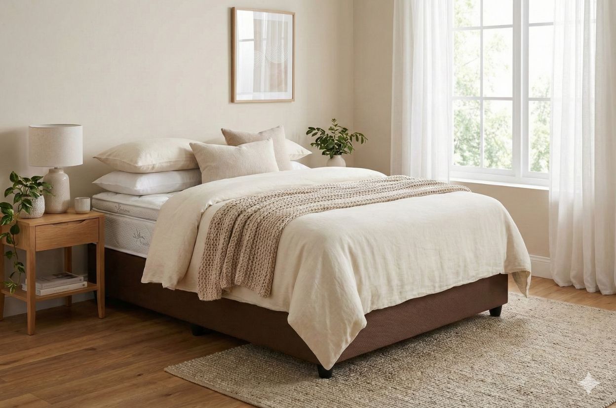 Bamboo Pillow Top Base Set Queen