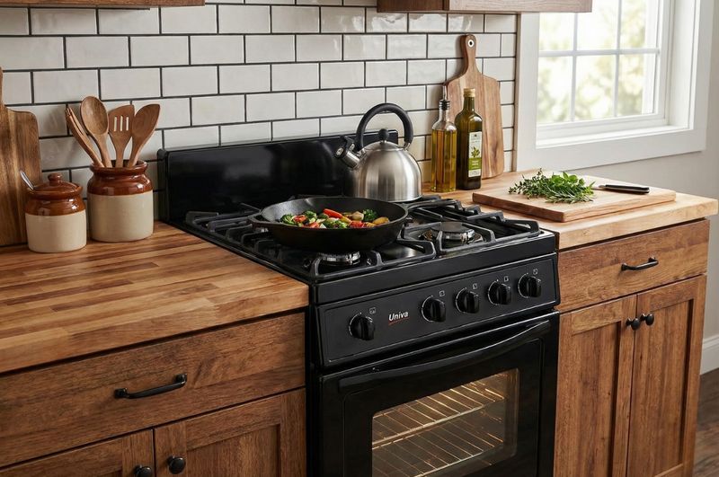 Univa UG016B Gas Stove -Black Univa UG016B Gas Stove -Black