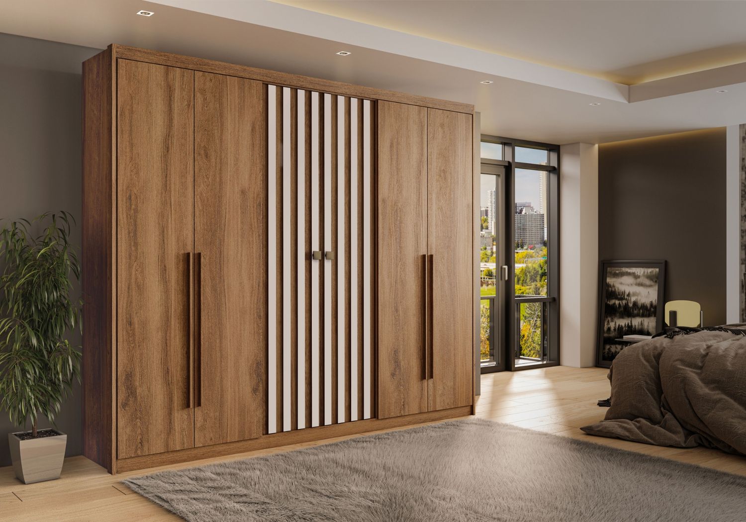 1185 Wardrobe 6 door