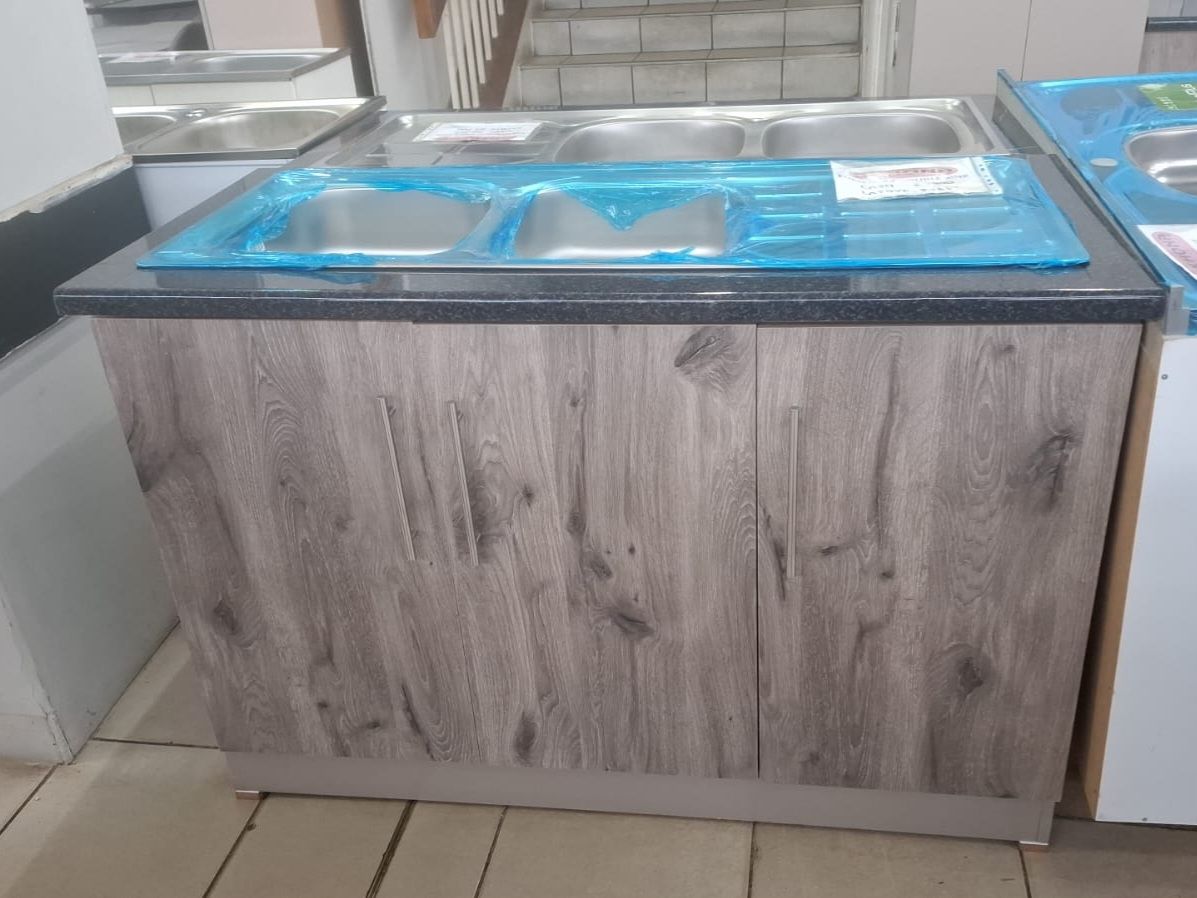 Euro double sink grey