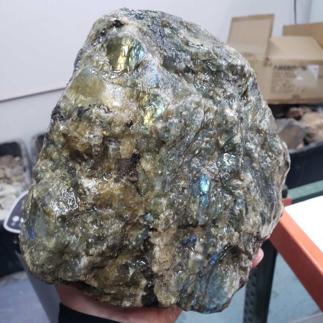 Peacock Blue Labradorite Rough