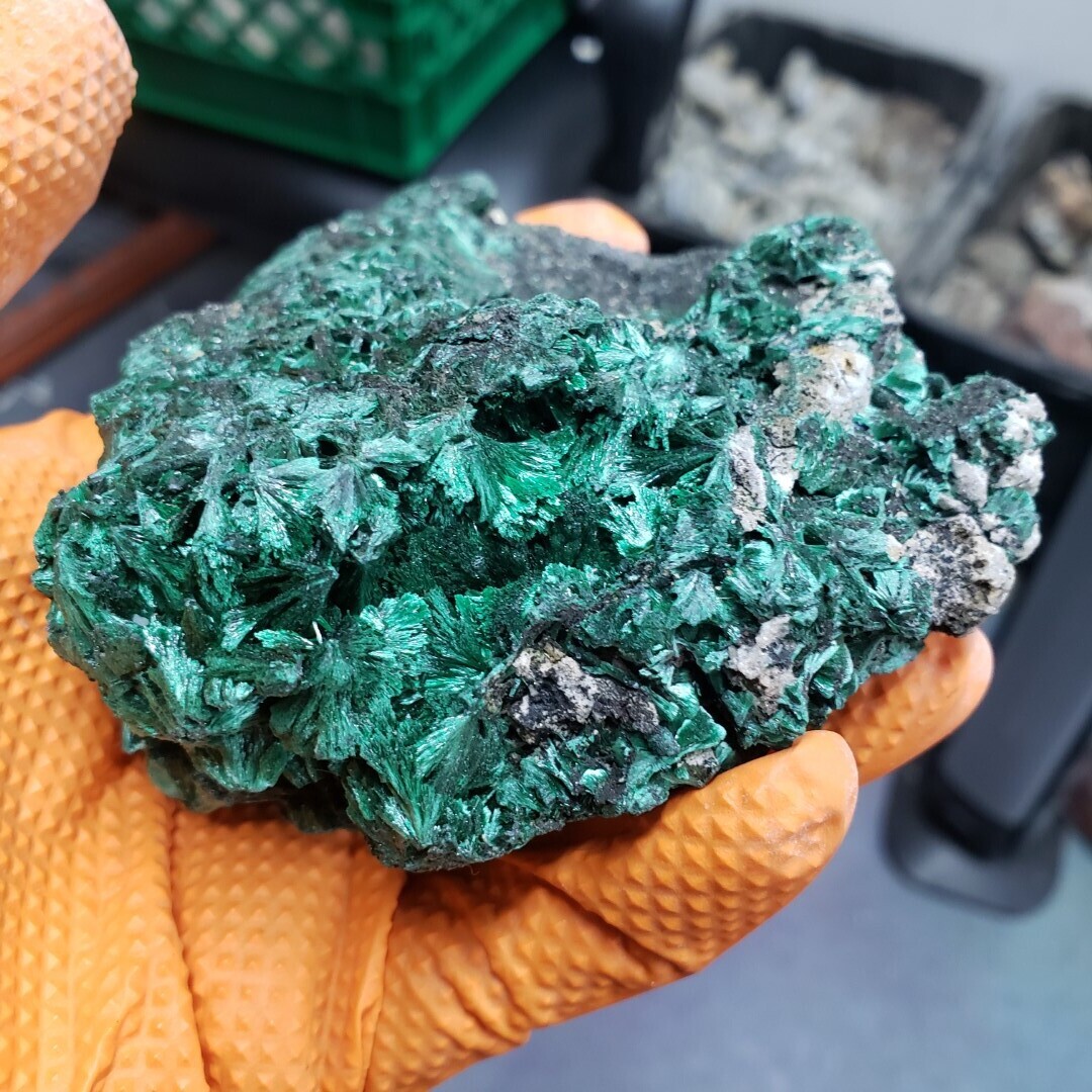 Silky Malachite Specimen