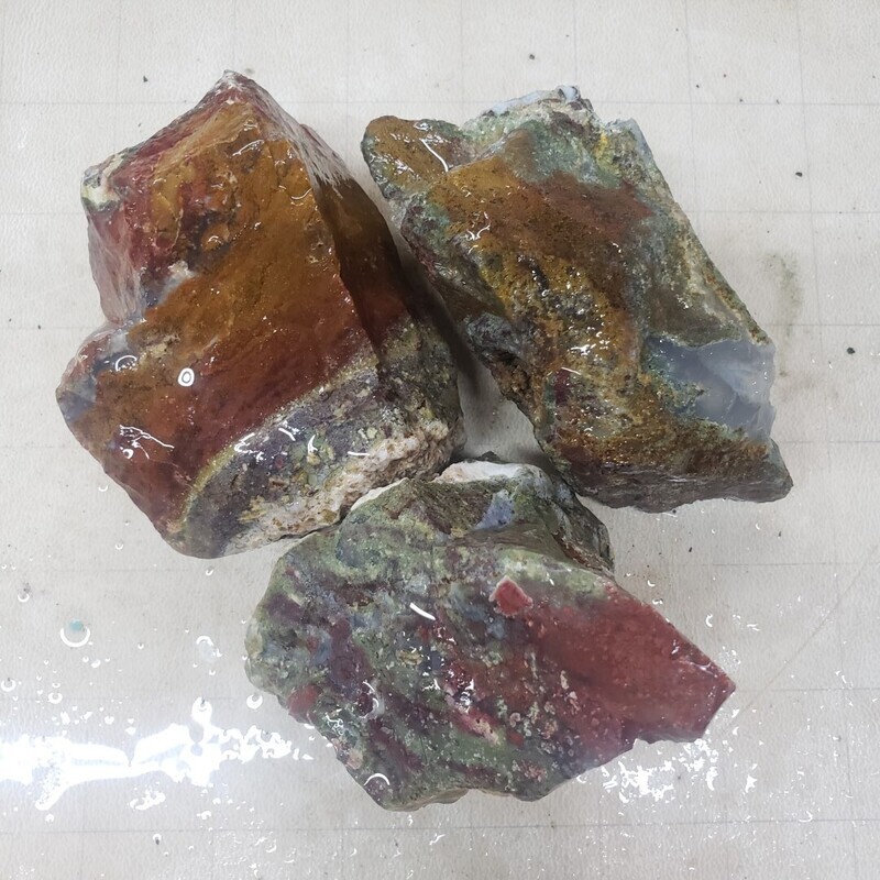 Indonesian Moss Agate Rough Lot