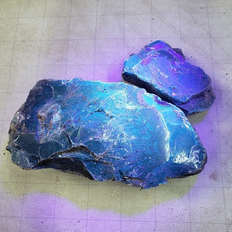 Indonesian Blue Amber Rough