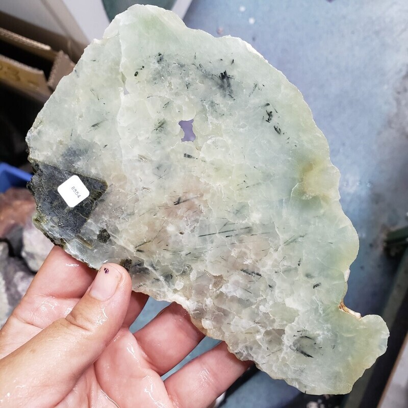 Prehnite with Epidote Slab