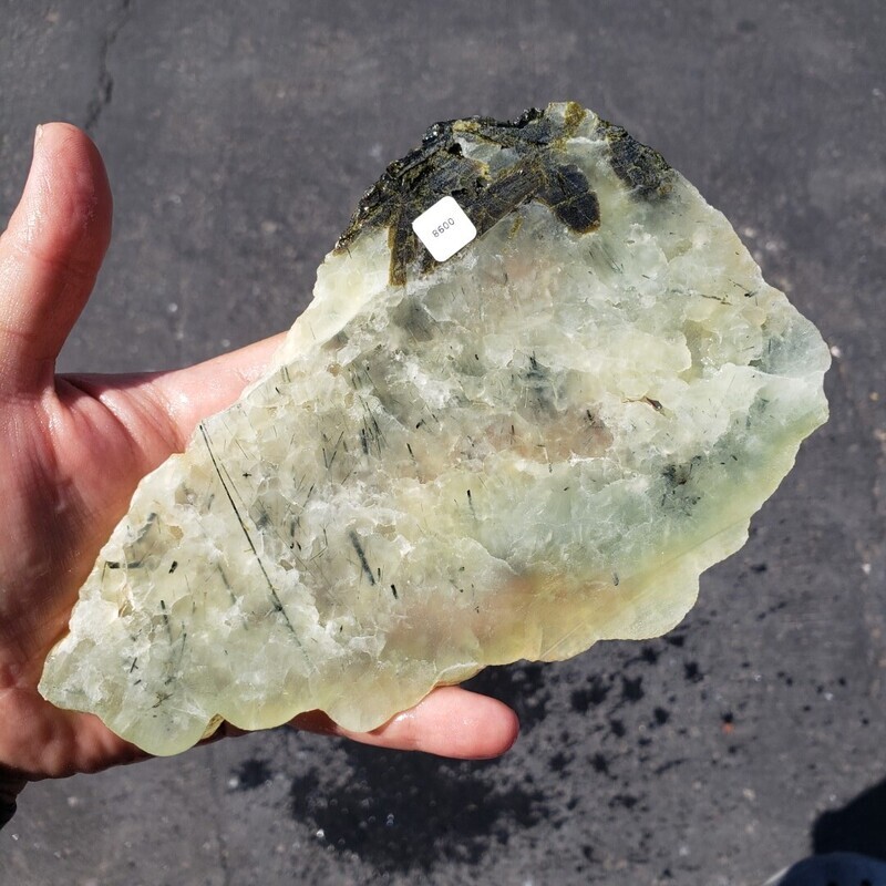 Prehnite with Epidote Slab