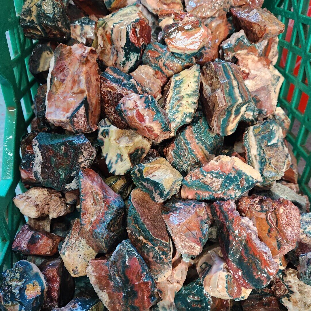 Idaho Sunset Jasper Agate 1 Pound Lot