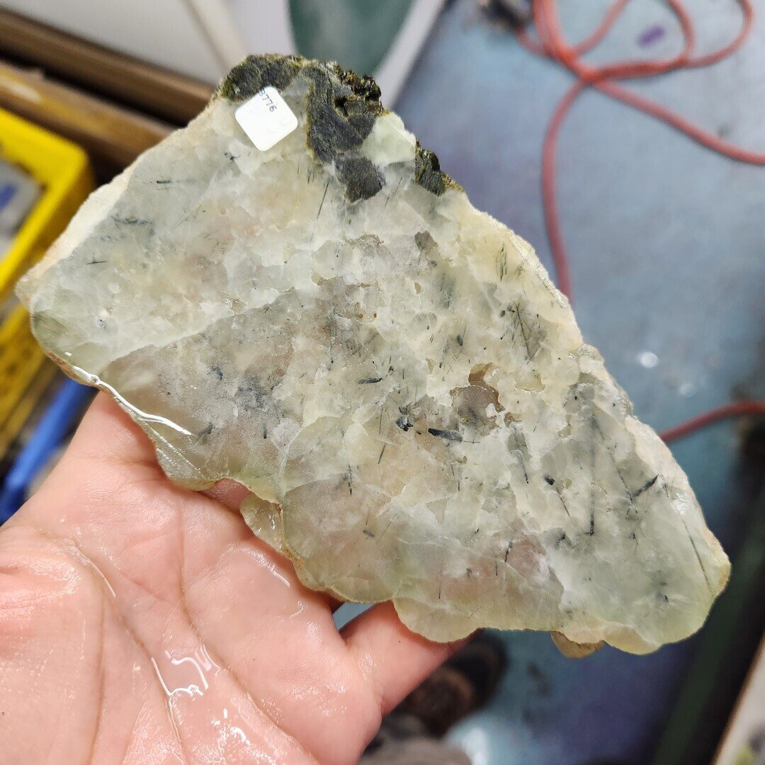 Prehnite with Epidote Slab