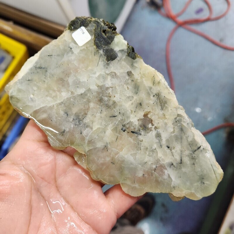 Prehnite with Epidote Slab