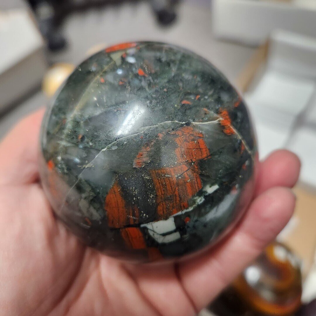 Brecciated Jasper Agate Sphere