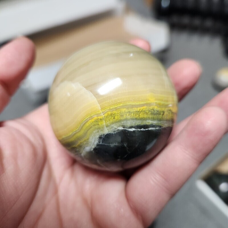 Bumblebee Stone Sphere