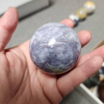 Indonesian Purple Chalcedony Sphere