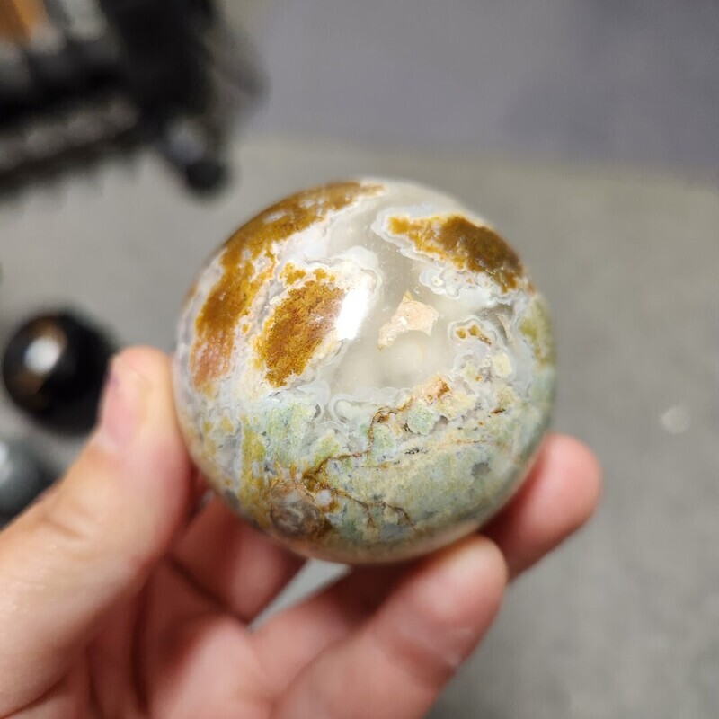 Indonesian Moss Agate Sphere