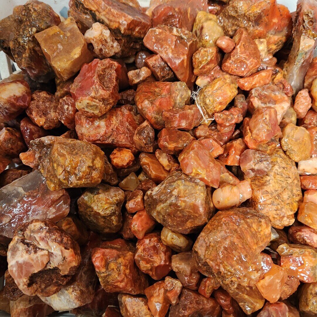 Red Carnelian Tumbling Rough (per pound)