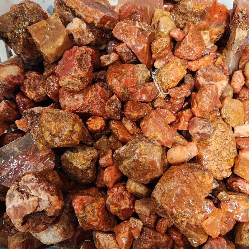 Red Carnelian Tumbling Rough (per pound)