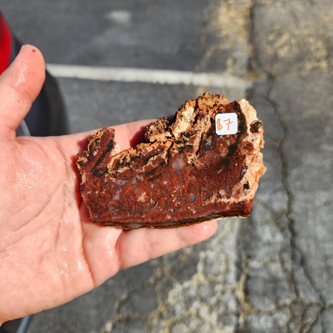 Cady Red Plume Agate Slab