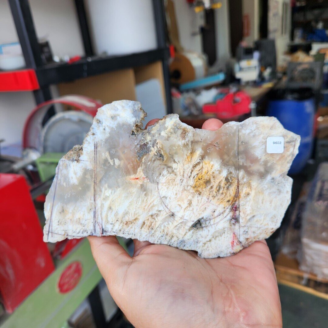Plume Agate Slab