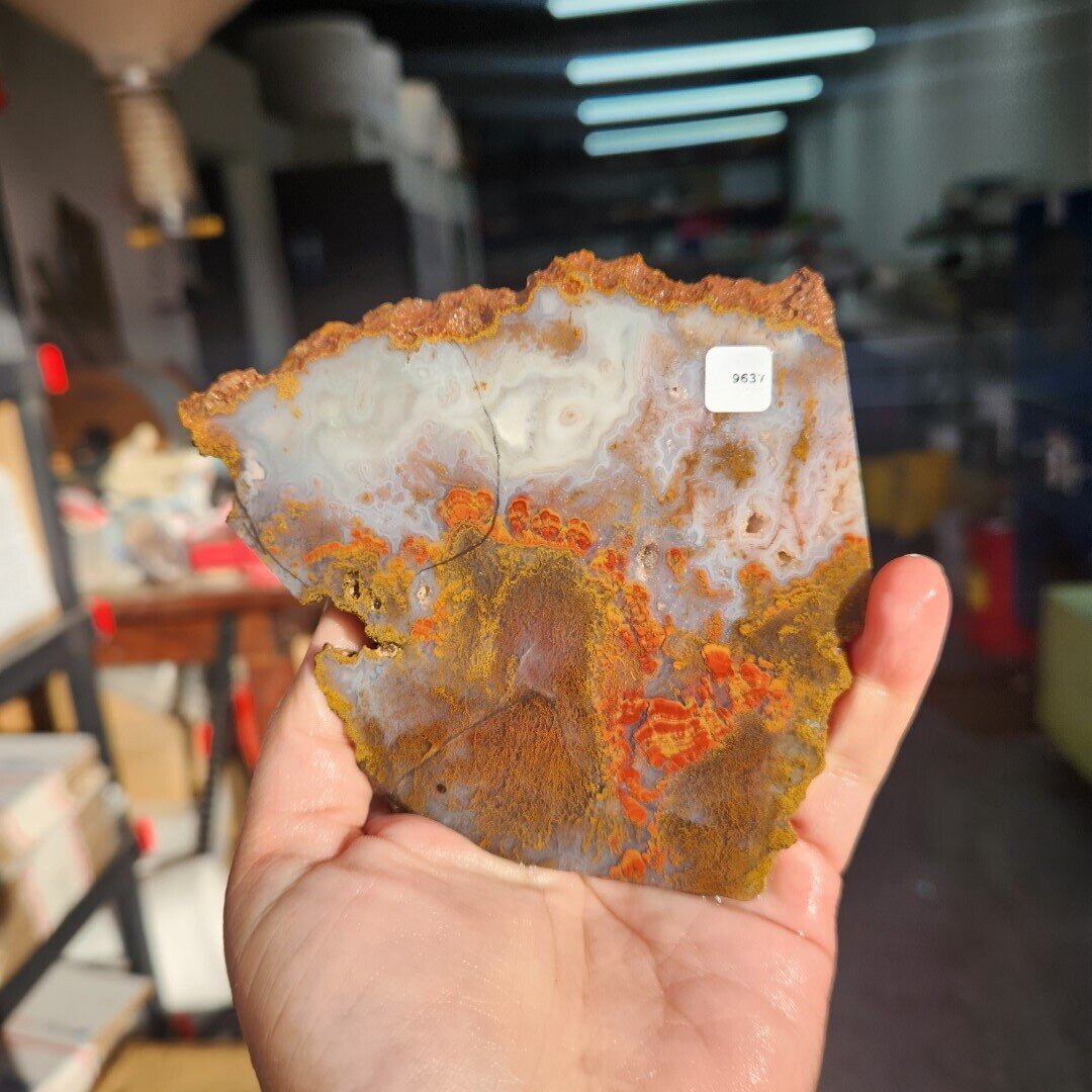 Plume Agate Slab