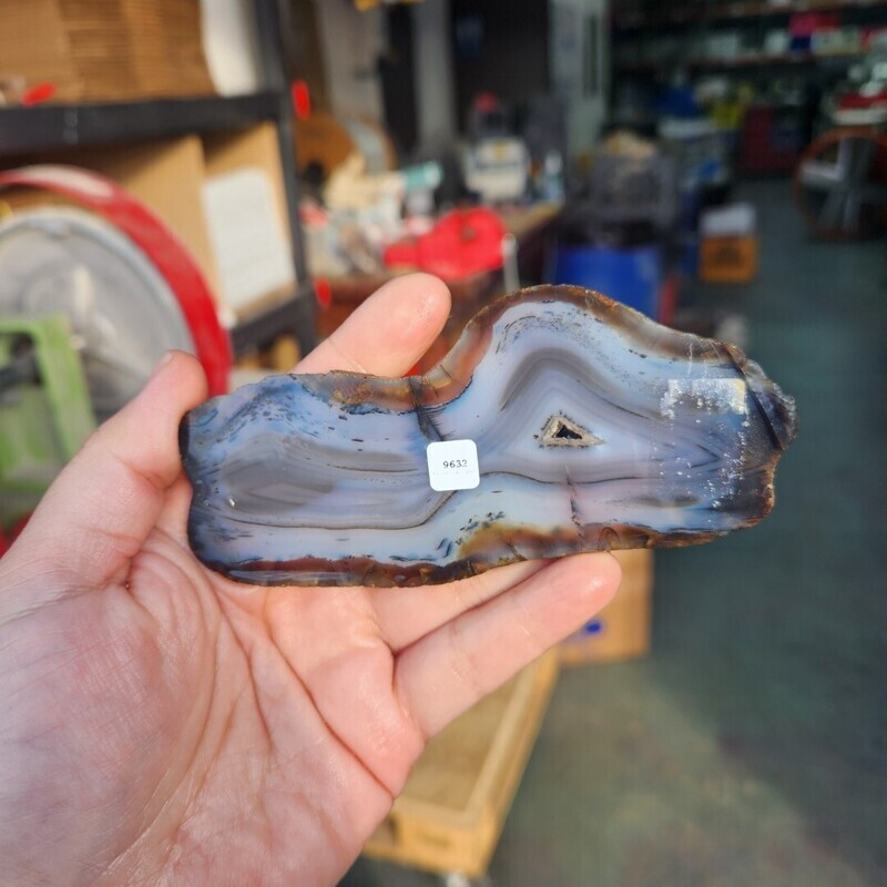 Black Skin Agate Slab