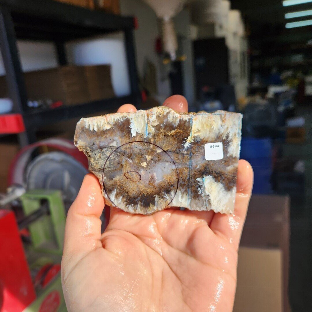 Plume Agate Slab