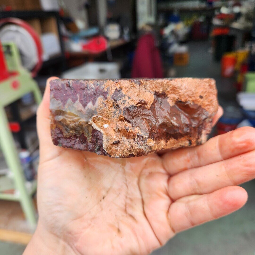 Lone Juniper Jasper Agate Rough